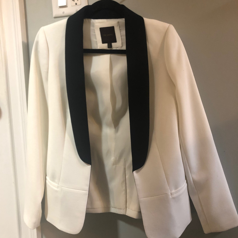 White & Black blazer